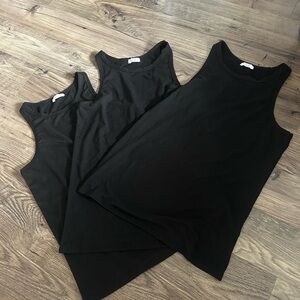 Ardene Classic Black Tank Top  size large